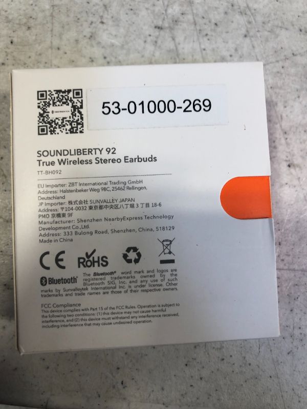 Photo 1 of SoundLiberty 92 Bluetooth 5.0 TWS Earbuds IPX8 Waterproof Hi-Fi 30H Playtime
