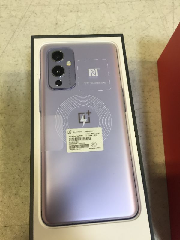 Photo 4 of OnePlus 9 Winter Mist, 5G Unlocked Android Smartphone U.S Version, 8GB RAM+128GB Storage, 120Hz Fluid Display, Hasselblad Triple Camera, 65W Ultra Fast Charge, 15W Wireless Charge, with Alexa Built-in  --- WAS FACTORY SEALED BUT OPENED FOR LIVE PHOTOS 
