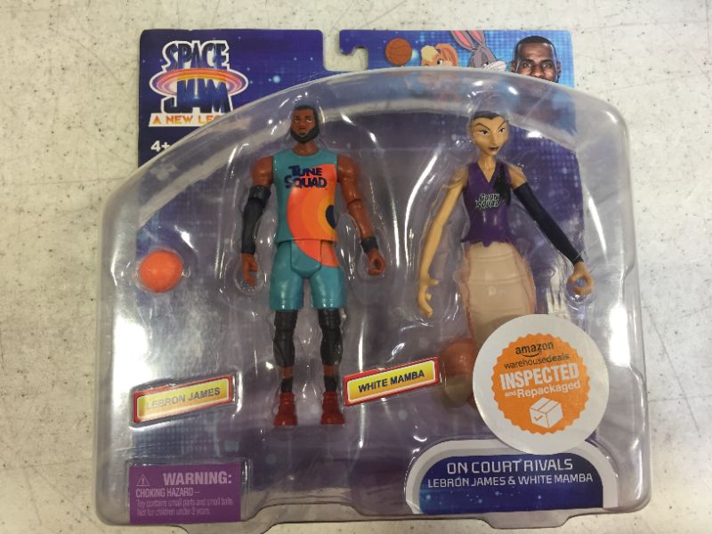 Photo 2 of Moose Toys Space Jam: A New Legacy - 2 Pack - On Court Rivals - Lebron & White Mamba, (14578) --- 1.3 x 2.6 x 5 inches

