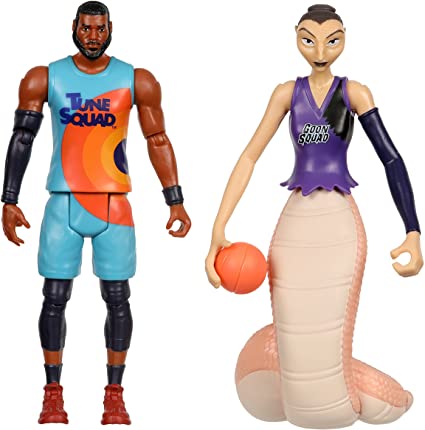 Photo 1 of Moose Toys Space Jam: A New Legacy - 2 Pack - On Court Rivals - Lebron & White Mamba, (14578) --- 1.3 x 2.6 x 5 inches

