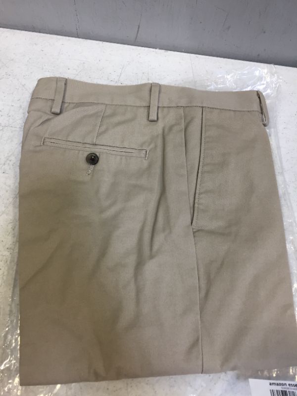 Photo 2 of Essentials Men's Slim-fit Wrinkle-resistant, Khaki, Size 30w X 34l