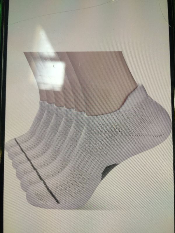 Photo 1 of CORLAP ANKLE ATHLETIC RUNNIN SOCKS WITH CUSHIONED 6 PCK WHITE
MEDIUM