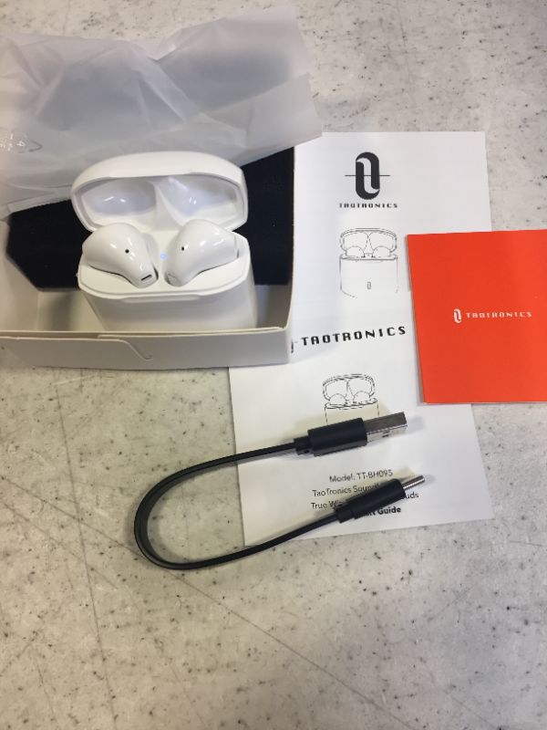 Photo 2 of SOUNDLIBERTY 95 TRUE WIRELESS STEREO EARBUDS  TT-BH095 WHITE