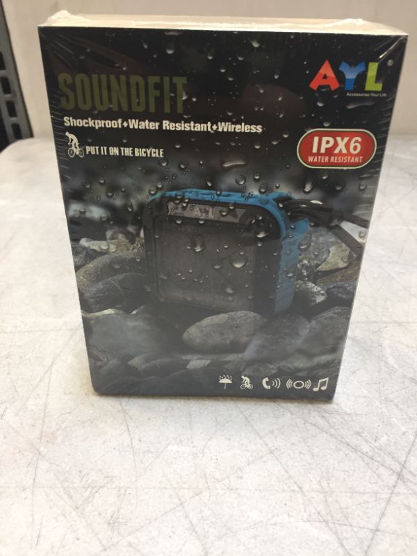 Photo 1 of SOUNDFIT IPX6 WATER RESISTANT SPEAKER BLUE
