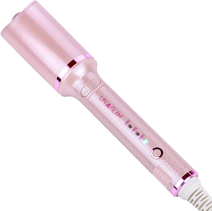 Photo 1 of Automatic Hair Curler 1-Inch Self-Rotating Curling Iron Styling Wand with 3-Temperatures 320-428F, Ion Conditioning and 30-Mins Auto Shut-Off