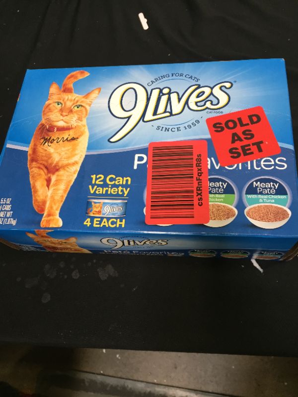 Photo 2 of 9Lives Variety Pack Favorites Wet Cat Food, 5.5 Ounce Cans-----pack of 12 exp may 17, 2023