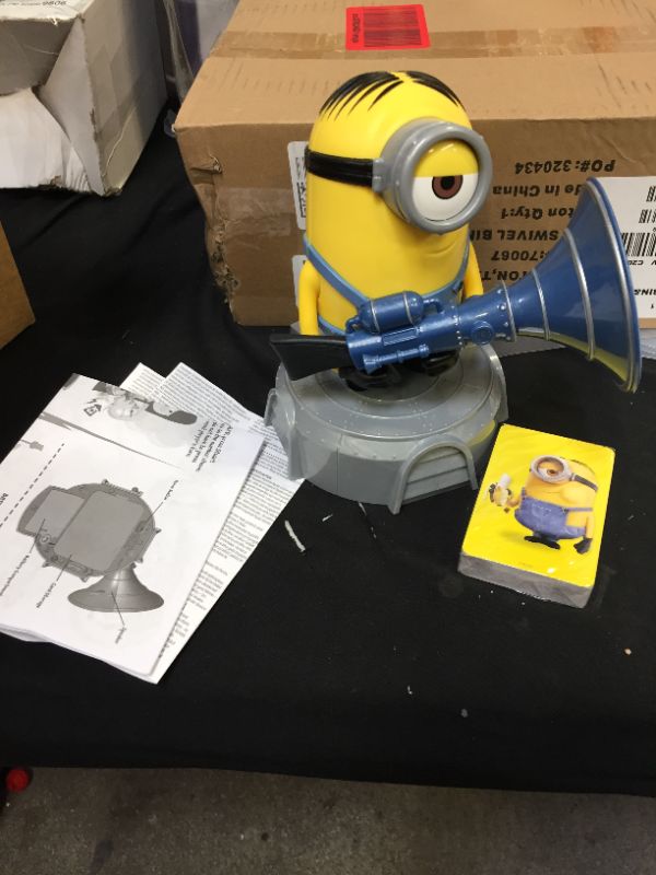 Photo 2 of Gas Out Kids Game Featuring Minions: The Rise of Gru, with Minions Theme, 56 Cards and Minion Fart Blaster, Gift for 5 Year Olds and Up