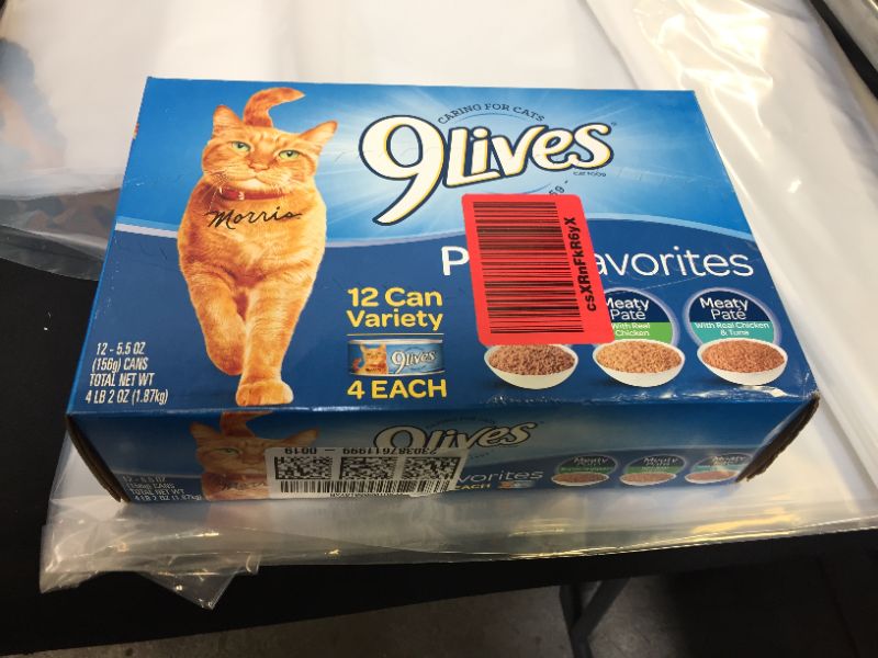 Photo 2 of 9Lives Variety Pack Favorites Wet Cat Food, 5.5 Ounce Cans FRESHEST BY 5/17/2023
