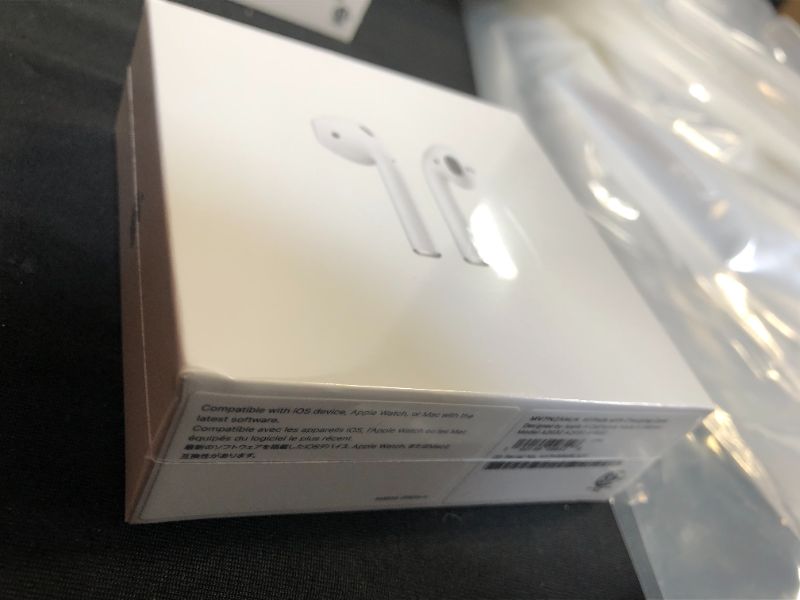 Photo 2 of Apple AirPods (2nd Generation) MV7N2AM/a with Charging Case - Stereo - Wireless - Bluetooth - Earbud - Binaural - in-ear
