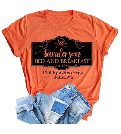 Photo 1 of HRIUYI Sanderson Bed and Breakfast Shirt Women Halloween Hocus Pocus Blouse Tops Tee SIZE MEDIUM (SHIRT ONLY)
