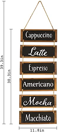 Photo 1 of Coffee Bar Sign-Farmhouse Dining Room Wall Decor-Coffee Signs Decor-Wall mounted Decoration set Design on the-Wall Art Decorations-Wall Decor Farmhouse-Signs for House-Blessed Signs for Home Decor
