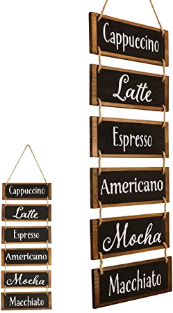 Photo 2 of Coffee Bar Sign-Farmhouse Dining Room Wall Decor-Coffee Signs Decor-Wall mounted Decoration set Design on the-Wall Art Decorations-Wall Decor Farmhouse-Signs for House-Blessed Signs for Home Decor
