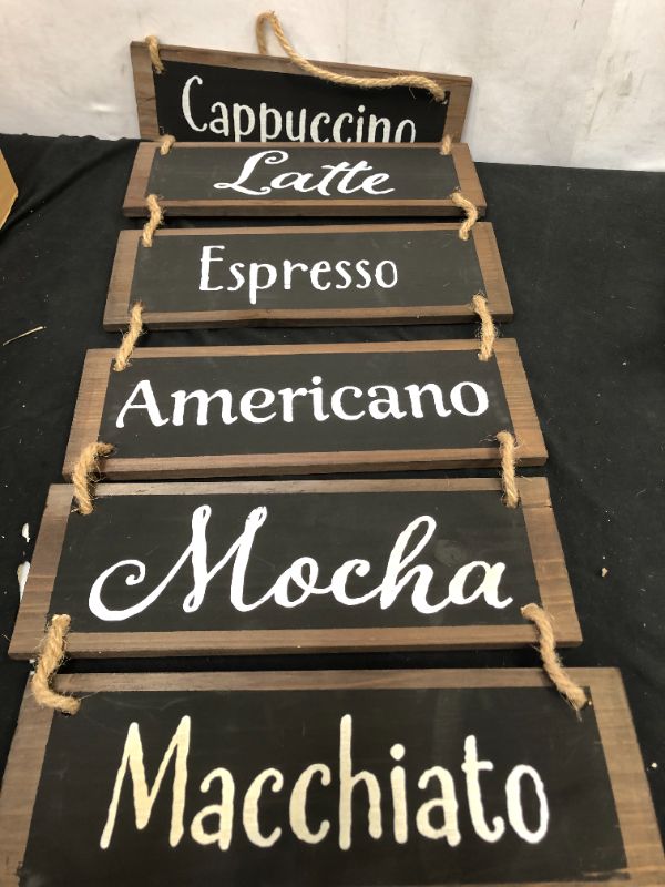 Photo 3 of Coffee Bar Sign-Farmhouse Dining Room Wall Decor-Coffee Signs Decor-Wall mounted Decoration set Design on the-Wall Art Decorations-Wall Decor Farmhouse-Signs for House-Blessed Signs for Home Decor
