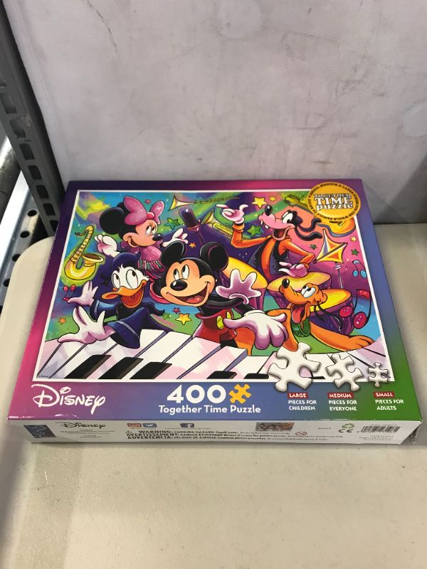 Photo 2 of Ceaco - Disney - Together Time Collection - Fab Five Music Concert - 400 Piece Jigsaw Puzzle
