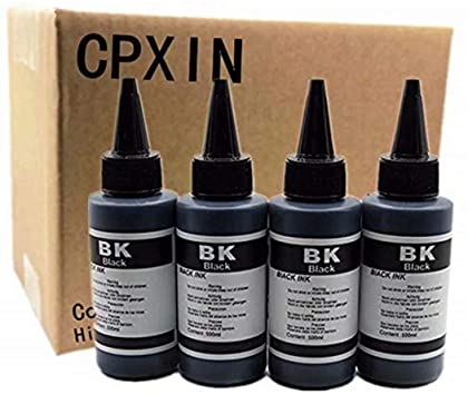 Photo 1 of PGI-525 Specialized Refill DYE Ink for Canon PIXMA IX6250 IX6550 MX885 IX6550 Inkjet Printer CISS Refillable Cartridge (100ML 4 Black)
