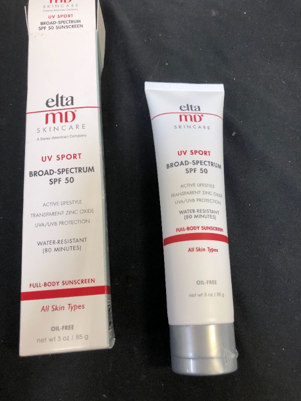 Photo 3 of EltaMD UV Sport Water-Resistant Broad-Spectrum, SPF 50 - 3 oz tube --- EXP 06/2024