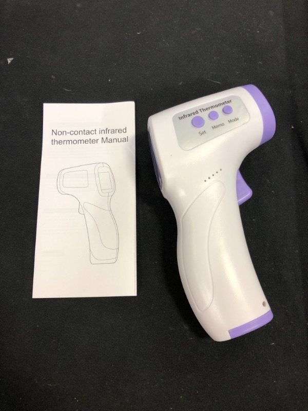 Photo 1 of Forehead Thermometer, Infrared Thermometer for Adults, Infants and Children, Ear and Forehead Function, With Fever Alarm and Health Function, Accurate Quick Temperature Gun Non-Contact Measurement

