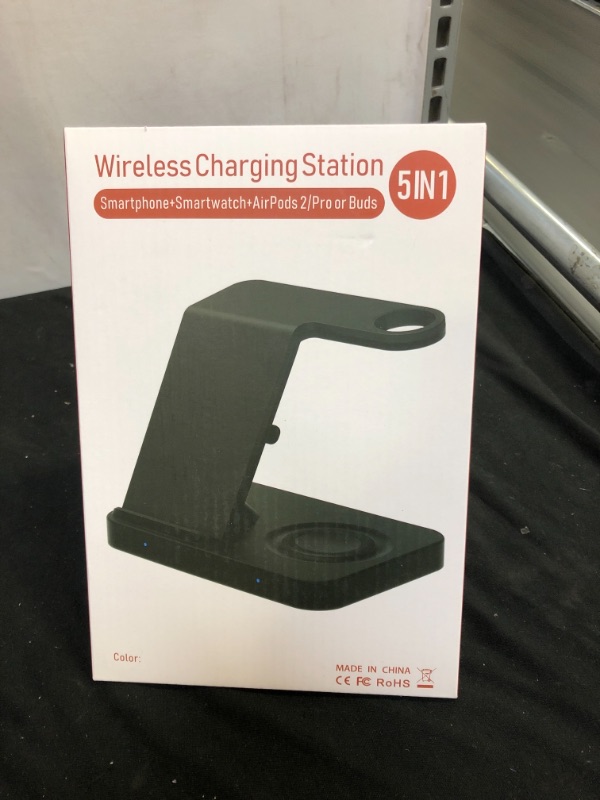Photo 2 of  5 in 1 Wireless Charger Wireless Charging Stand Fast Wireless Charging Station for Mobile Phones