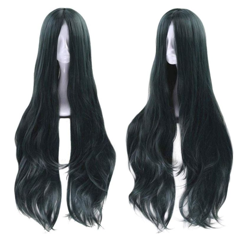 Photo 1 of JoneTing Black Cosplay Synthetic Long Natural Wavy Wigs Hair for Women
