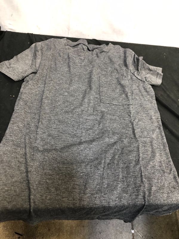 Photo 1 of size small women's basic dark grey t shirt 