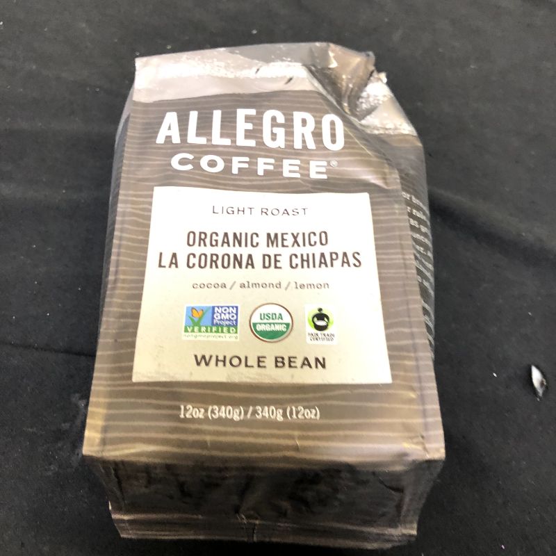 Photo 2 of Allegro Coffee, Organic Mexico Light Roast Ground Coffee, 12 oz.
 exp- 04/14/2022