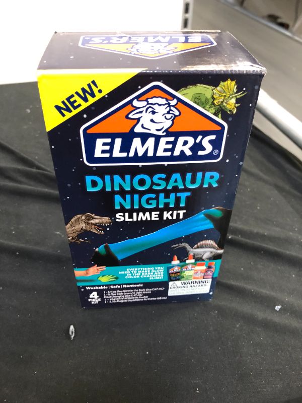 Photo 2 of 
Elmer's 4pk Color Changing Dinosaur Night Slime Kit Multicolored