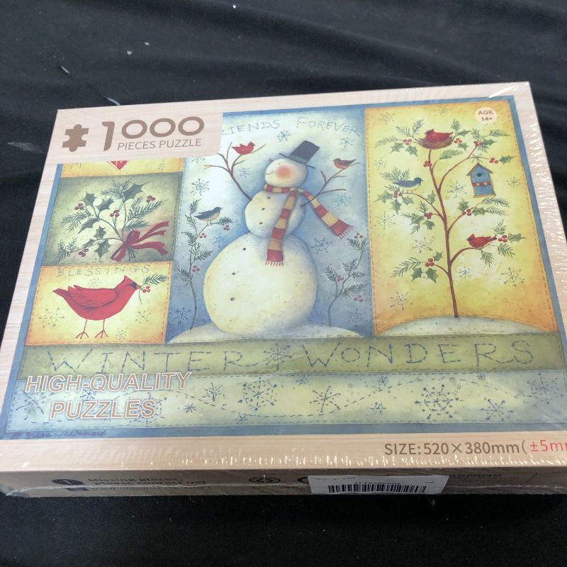 Photo 1 of 1000 pcs puzzle winter wonders -factory sealed 