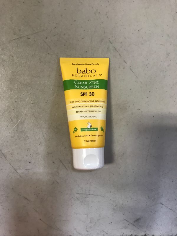 Photo 2 of Babo Botanicals Clear for Babies Fragrance Free Zinc Sunscreen Lotion - SPF 30 - 3 fl oz