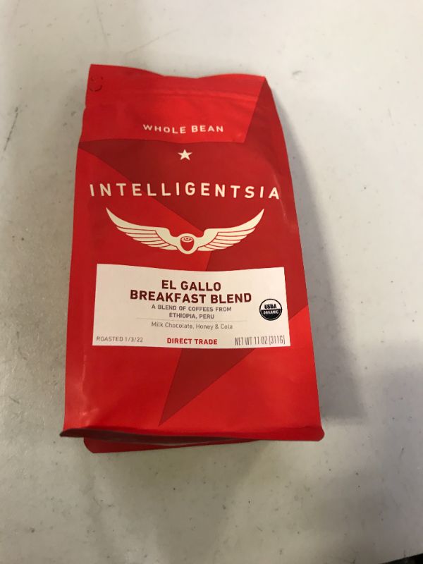 Photo 2 of Intelligentsia Organic El Gallo Breakfast Blend Coffee 12 oz. Bag BEST BY APRIL 2022