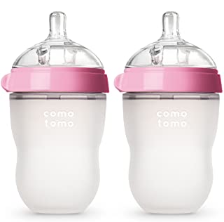 Photo 1 of Comotomo Baby Bottle, Pink, 8 Ounce (2 Count)
2 Count (Pack of 1)
