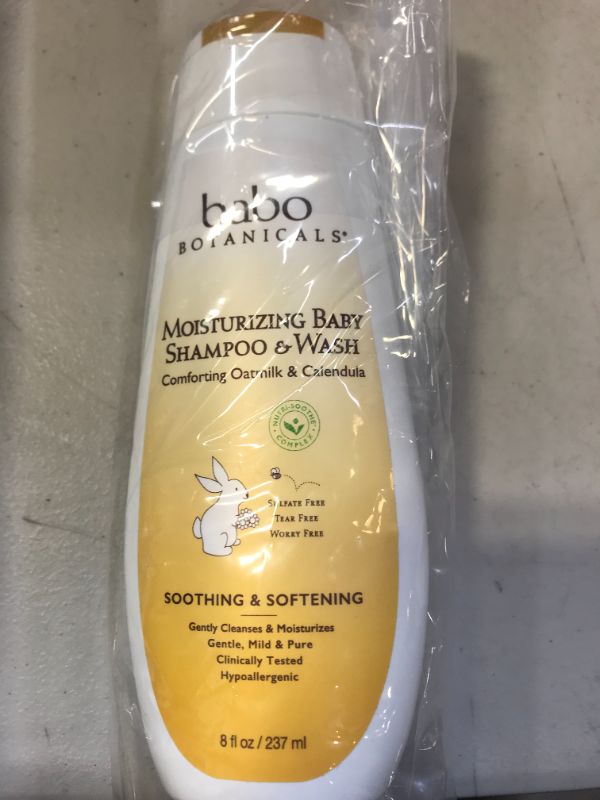Photo 2 of Babo Botanicals Oatmilk Moisturizing Baby Shampoo and Wash, calendula 8 Fl Oz
8 Fl Oz (Pack of 1) EXP MAY 2023