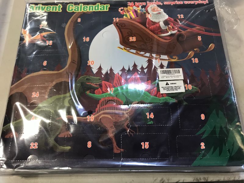 Photo 2 of Advent Calendar 2021 Kids 24 Dinosaur Countdown to Christmas Holiday Set Figurine Xmas Décor for Boys Girls Toddler Teens
