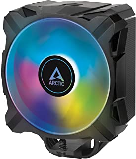 Photo 1 of ARCTIC Freezer A35 A-RGB - Single Tower CPU Cooler with a A-RGB, AMD Specific, Pressure Optimized 120 mm P-Fan, 200-1700 RPM, 4 Heat Pipes, incl. MX-5 Thermal Paste - Black
