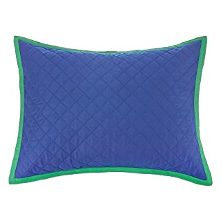 Photo 1 of Amazon Basics Kids Cotton Reversible Quilt Bedspread - Standard Sham, Midnight Blue & Grass Green
FACTORY SEALED 