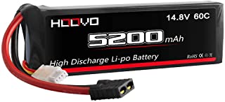 Photo 1 of HOOVO 14.8V 5200mAh 60C 4S Lipo Battery with Connector for RC Helicopter RC Airplane Quadcopter Drone RC Boat
