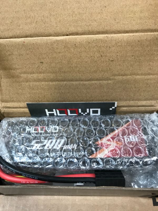 Photo 1 of HOOVO 14.8V 5200mAh 60C 4S Lipo Battery with Connector for RC Helicopter RC Airplane Quadcopter Drone RC Boat
