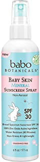 Photo 1 of Babo Botanicals Baby Skin Mineral Sunscreen Spray SPF 30 Broad Spectrum - with 100% Zinc Oxide Active – Fragrance-Free, Water-Resistant, Non-Greasy & Lightweight - 6 fl. oz.
6 Fl Oz (Pack of 1)