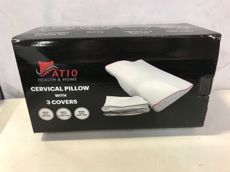 Photo 1 of AT10 HEALTH & HOME CERVICAL PILLOW WITH 3 COVERS
