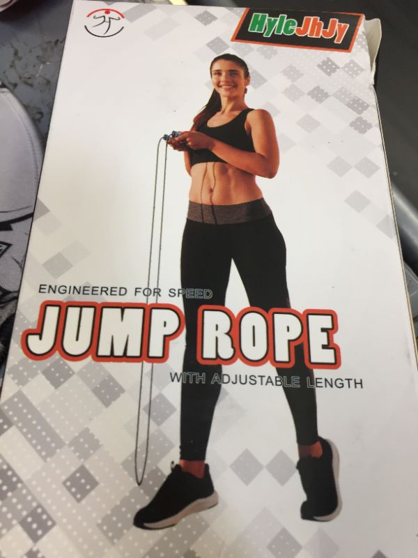 Photo 2 of Jump Rope Jumping Rope Skipping Rope Speed Rope for Workout,Adjustable Tangle-Free with Ball Bearing Cable wirerope, Jumping Ropes for Fitness with sweatband Handles,Jump Ropes for Men Women Kids adults
