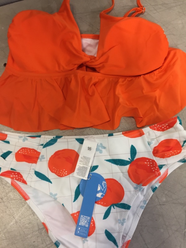 Photo 4 of Cute Orange Twist Tankini Size: Medium