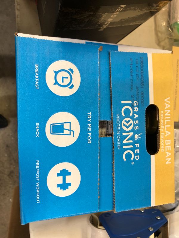 ICONIC Low Carb High Protein Drinks, Bean, Vanilla, 11.5 Fl Oz (Pack of