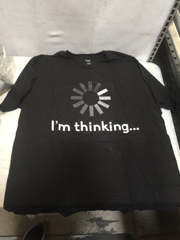 Photo 1 of "IM THINKING" BLACK T SHIRT SIZE XL