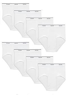 Photo 1 of Fruit of the Loom Men's Basic White Brief Multipack SIZE 2XL