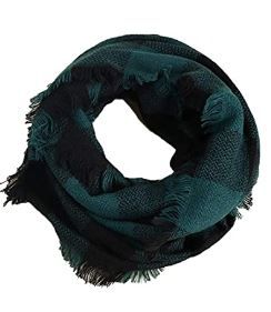 Photo 1 of Wander Agio Womens Winter Head Hair Wraps Infinity Circle Scarves Warm Plaid Scarf