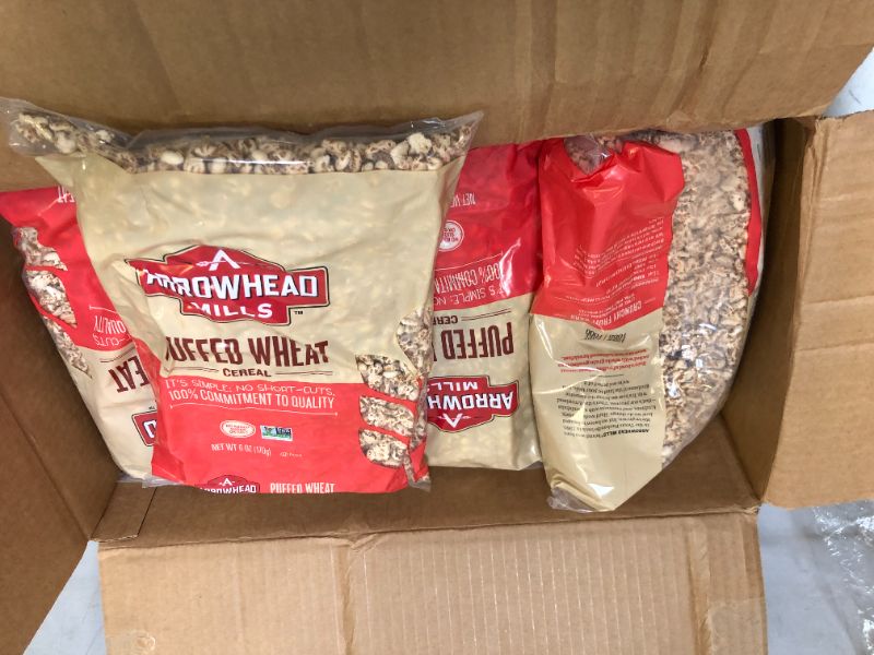 Photo 1 of ARROWHEAD PUFFED WHEAT PACK OF 12 EXP MARCH 2021
