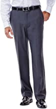 Photo 1 of Haggar Men's Eclo Stria Expandable-Waist Flat Front Dress Pant 38Wx30L