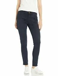 Photo 1 of Daily Ritual Women's Standard Stretch Cotton/Lyocell Zip-Pocket, Navy, Size 4.0
