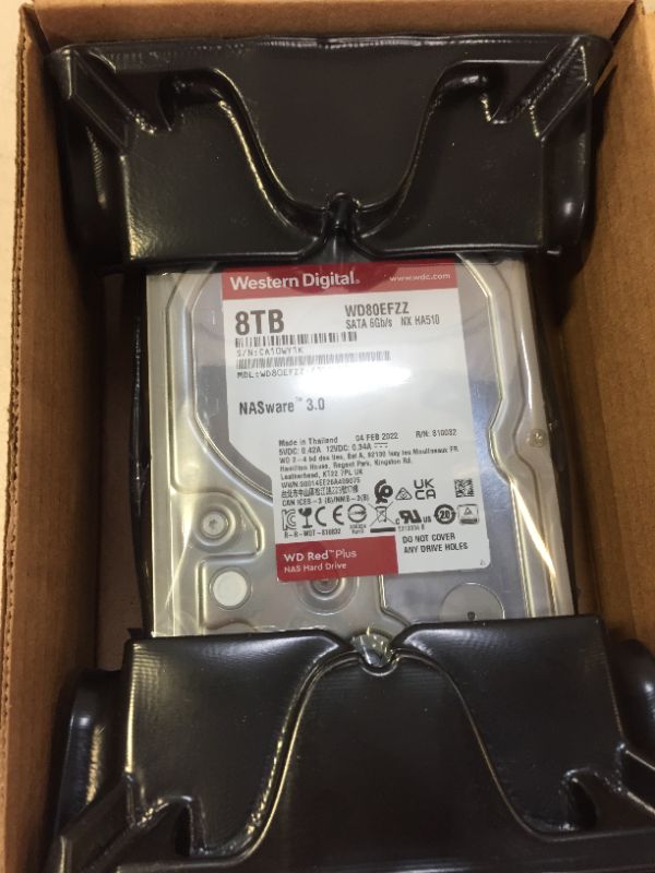 Photo 2 of WESTERN DIGITAL WD RED PLUS NAS HARD DRIVE 8TB FACTORY SEALED 