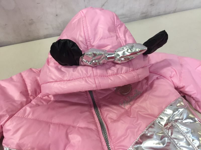 Photo 1 of KIDS MINI MOUSE SNOW JACKET SIZE 4T DIRT AND MINOR STAINS ON ITEM 