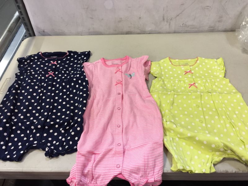 Photo 1 of Simple Joys by Carter's Baby Girls' Snap-Up Rompers, Pack of 3 SIZE 18MONTHS 